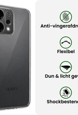 BASEY. BASEY. OPPO Reno14 Hoesje Siliconen Met 2x Screenprotector - Transparant