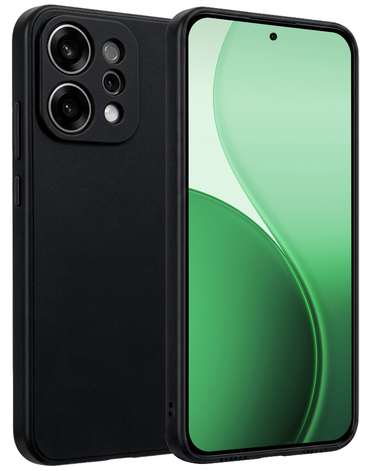 BASEY. BASEY. OPPO Reno14 Hoesje Siliconen - Zwart