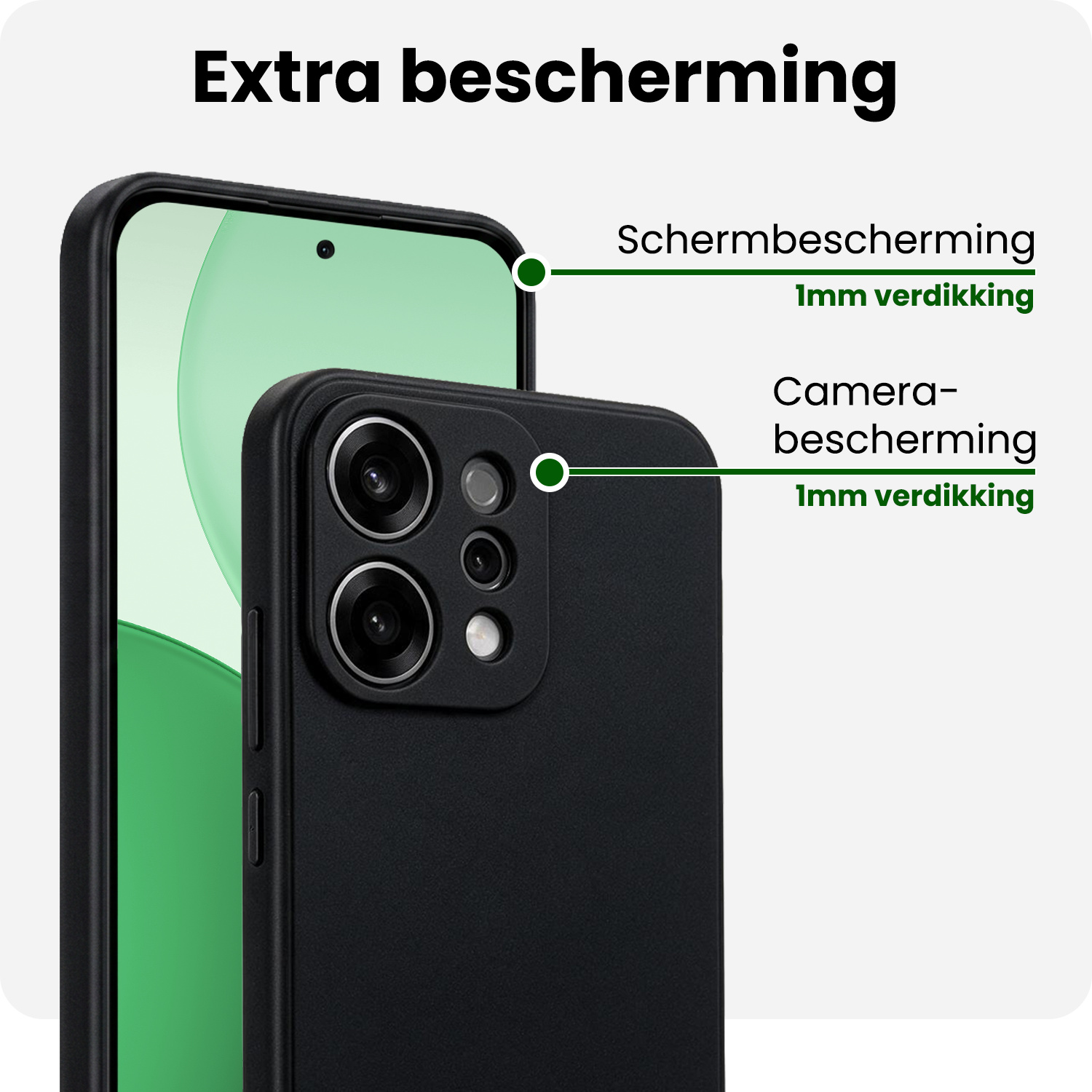 BASEY. BASEY. OPPO Reno14 Hoesje Siliconen - Zwart