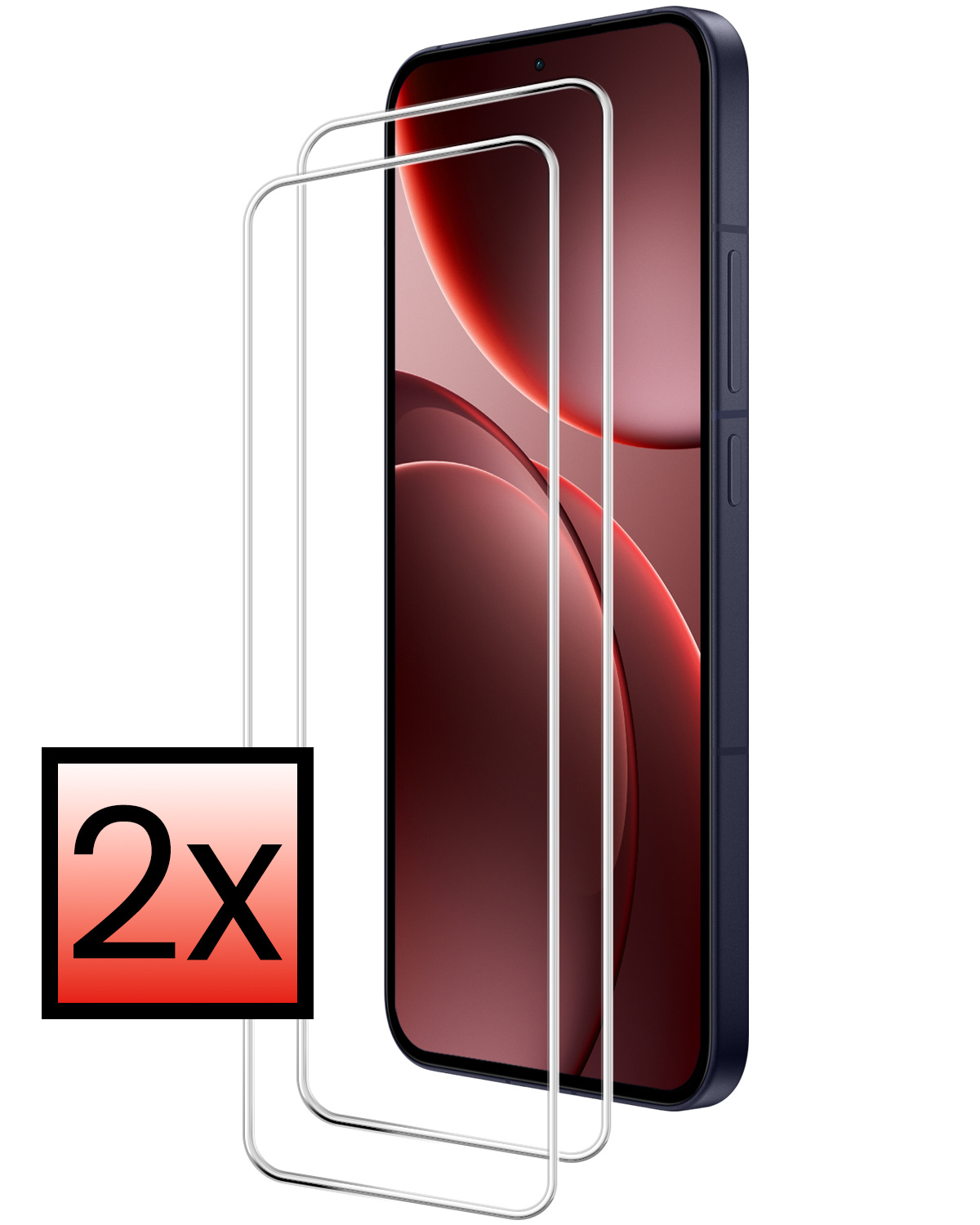 NoXx NoXx OPPO Find X9 Screenprotector Glas - 2 PACK