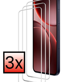 NoXx NoXx OPPO Find X9 Screenprotector Glas - 3 PACK
