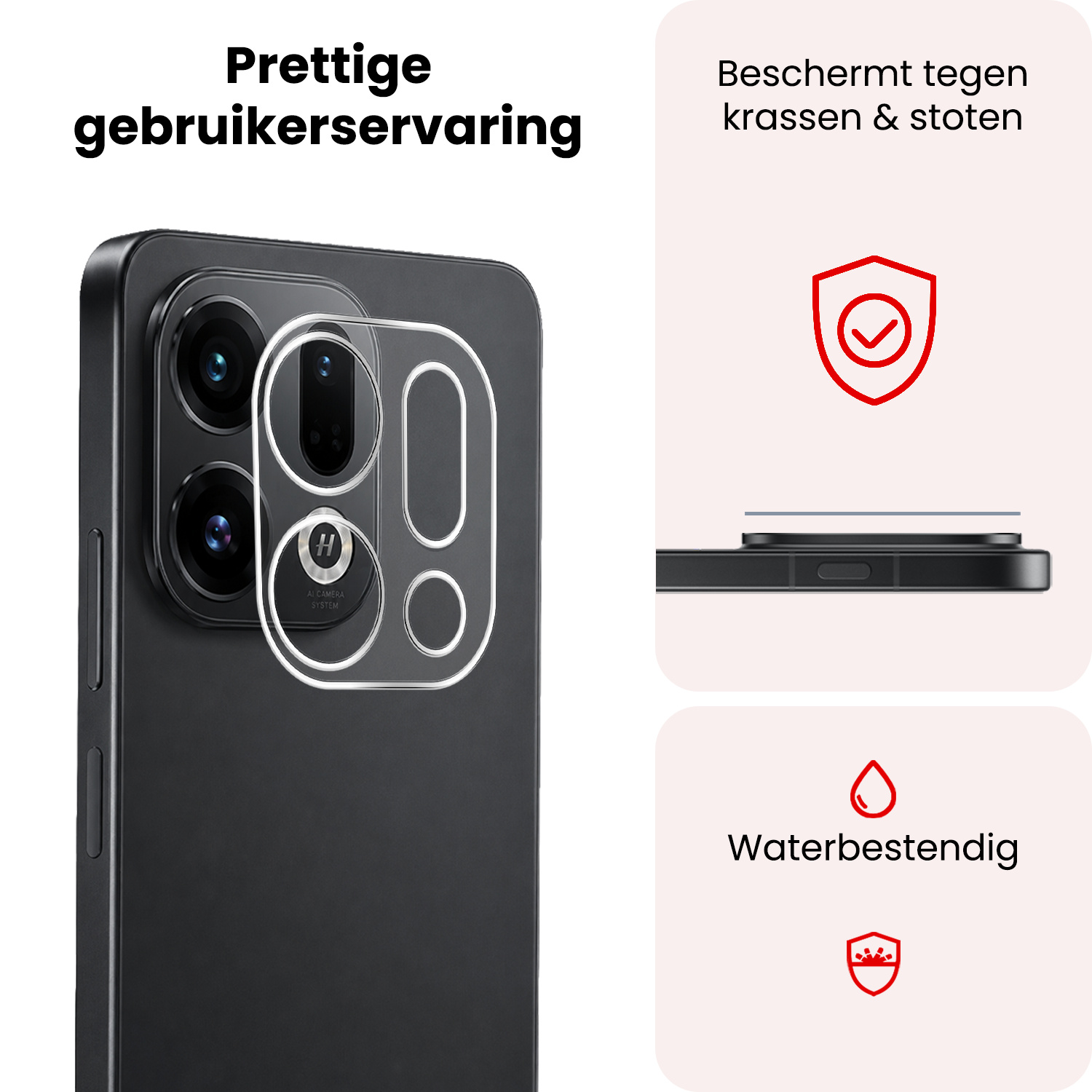 NoXx NoXx OPPO Find X9 Camera Screenprotector - 2 PACK