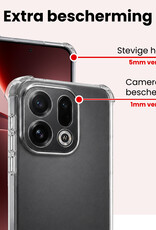NoXx NoXx OPPO Find X9 Hoesje Shockproof - Transparant