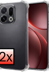 NoXx NoXx OPPO Find X9 Hoesje Shockproof - Transparant - 2 PACK