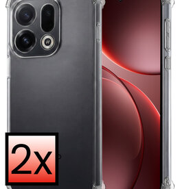 NoXx NoXx OPPO Find X9 Hoesje Shockproof - Transparant - 2 PACK