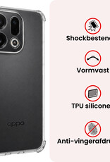NoXx NoXx OPPO Find X9 Hoesje Shockproof - Transparant - 2 PACK