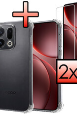 NoXx NoXx OPPO Find X9 Hoesje Shockproof Met 2x Screenprotector