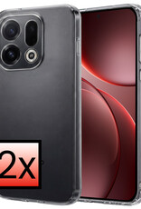 NoXx NoXx OPPO Find X9 Hoesje Siliconen - Transparant - 2 PACK