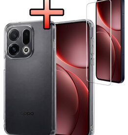 NoXx NoXx OPPO Find X9 Hoesje Siliconen Met Screenprotector - Transparant