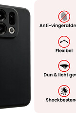 NoXx NoXx OPPO Find X9 Hoesje Siliconen - Zwart