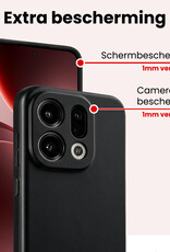 NoXx NoXx OPPO Find X9 Hoesje Siliconen - Zwart