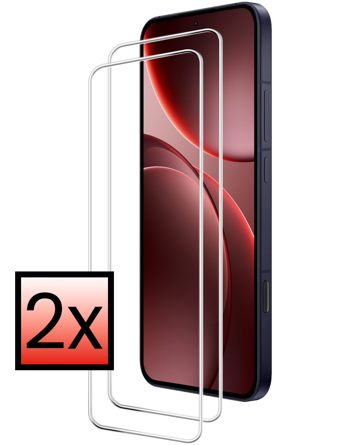 NoXx NoXx OPPO Find X9 Pro Screenprotector Glas - 2 PACK