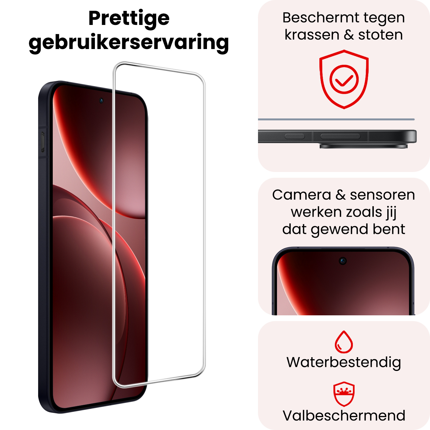 NoXx NoXx OPPO Find X9 Pro Screenprotector Glas - 3 PACK