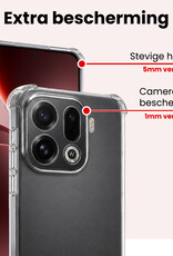NoXx NoXx OPPO Find X9 Pro Hoesje Shockproof - Transparant