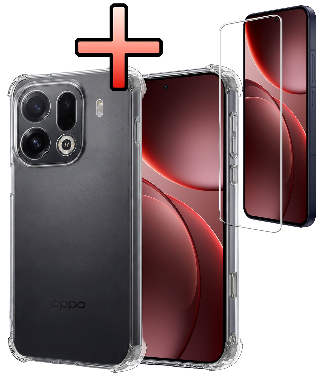 NoXx NoXx OPPO Find X9 Pro Hoesje Shockproof Met Screenprotector