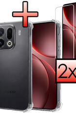NoXx NoXx OPPO Find X9 Pro Hoesje Shockproof Met 2x Screenprotector