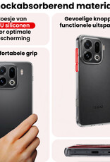 NoXx NoXx OPPO Find X9 Pro Hoesje Siliconen - Transparant - 2 PACK