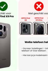 NoXx NoXx OPPO Find X9 Pro Hoesje Siliconen - Zwart - 2 PACK