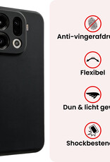 NoXx NoXx OPPO Find X9 Pro Hoesje Siliconen - Zwart - 2 PACK