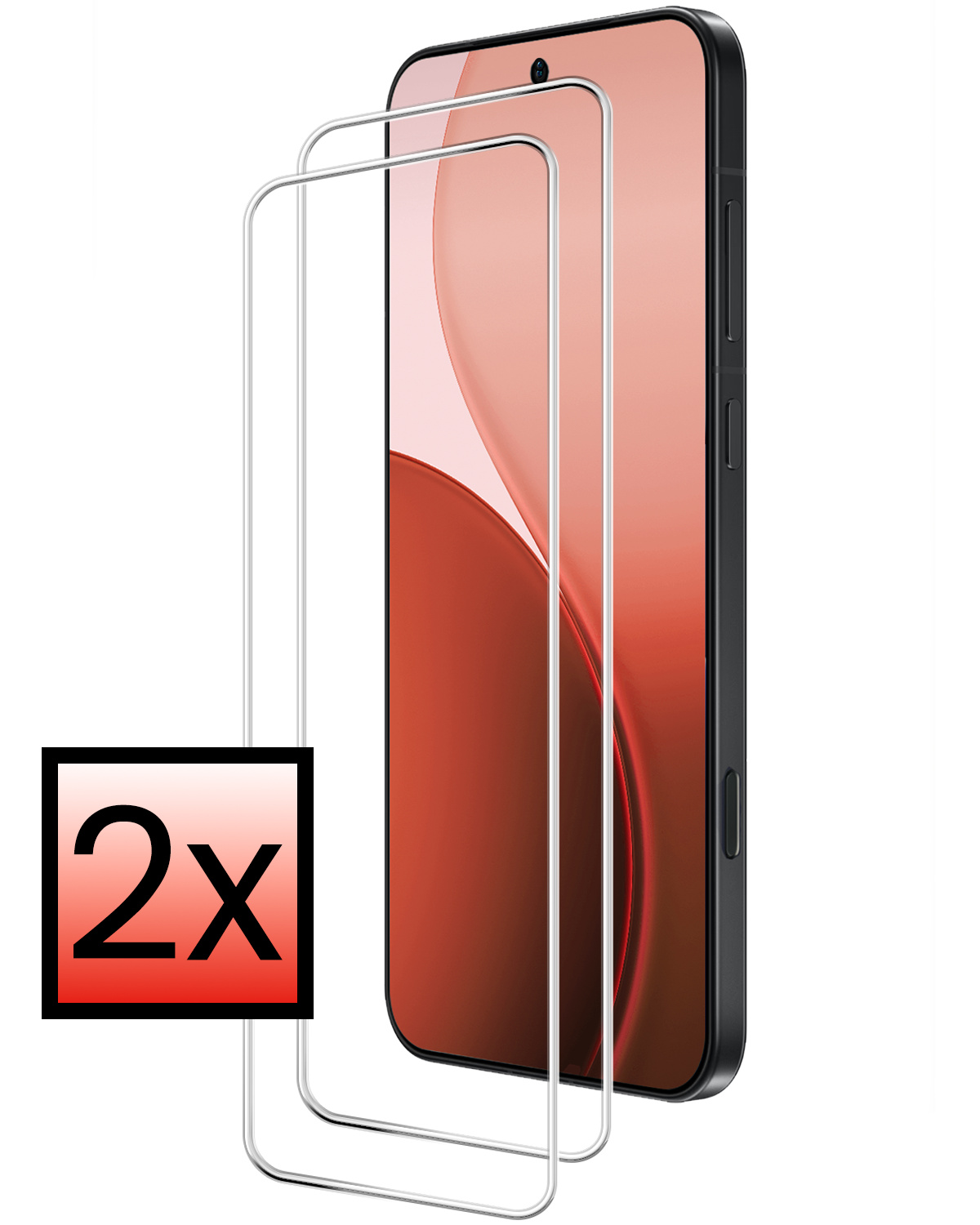 NoXx NoXx OPPO Reno14 Screenprotector - 2 PACK