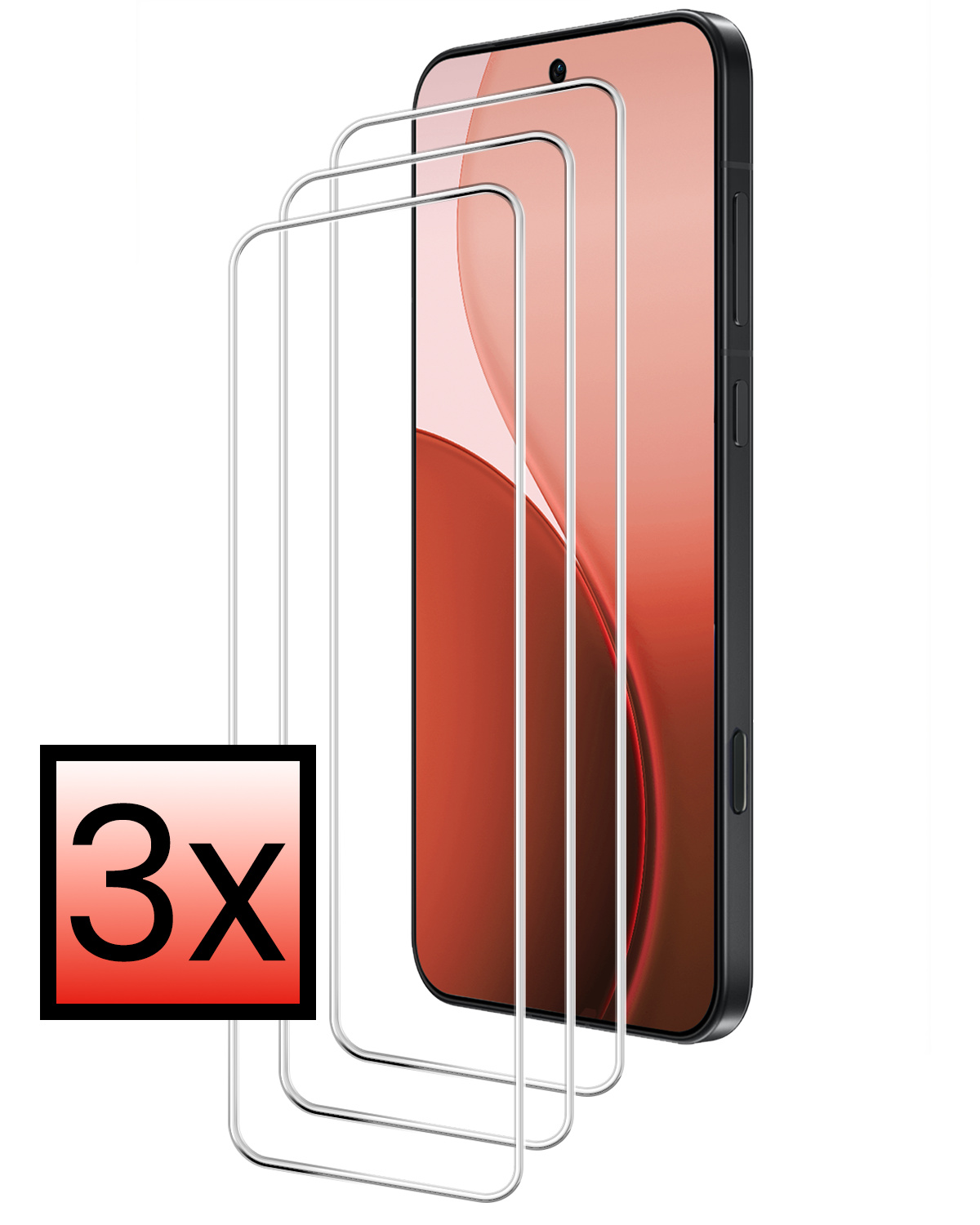 NoXx NoXx OPPO Reno14 Screenprotector - 3 PACK