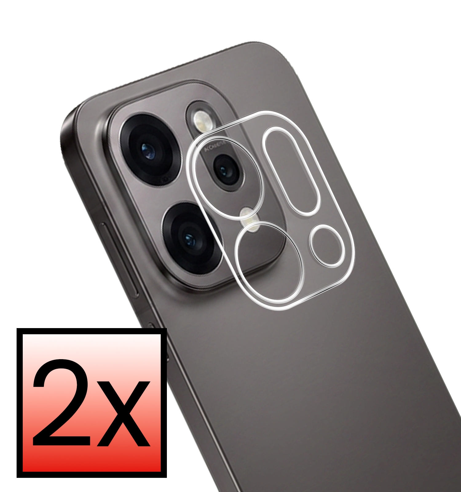 NoXx NoXx OPPO Reno14 Camera Screenprotector - 2 PACK
