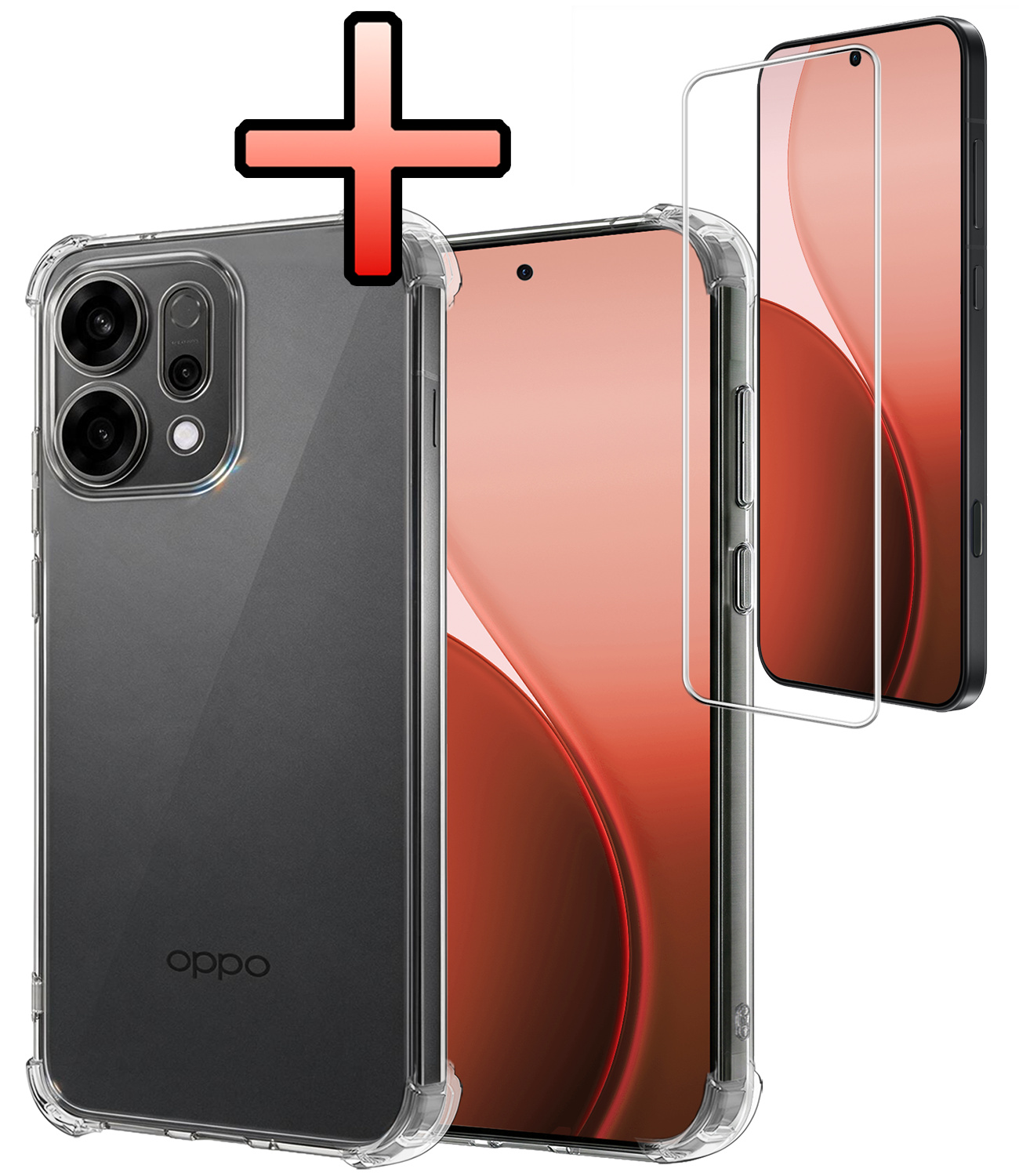 NoXx NoXx OPPO Reno14 Hoesje Shockproof Met Screenprotector