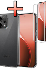 NoXx NoXx OPPO Reno14 Hoesje Siliconen Met Screenprotector - Transparant