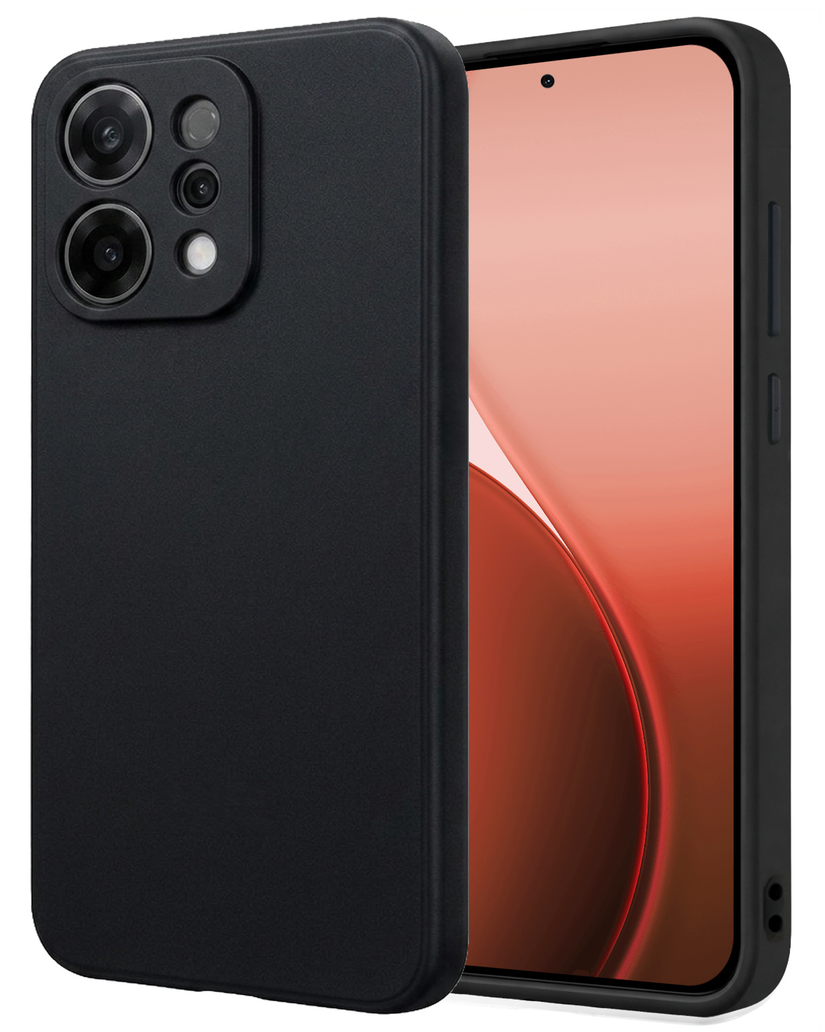 NoXx NoXx OPPO Reno14 Hoesje Siliconen - Zwart