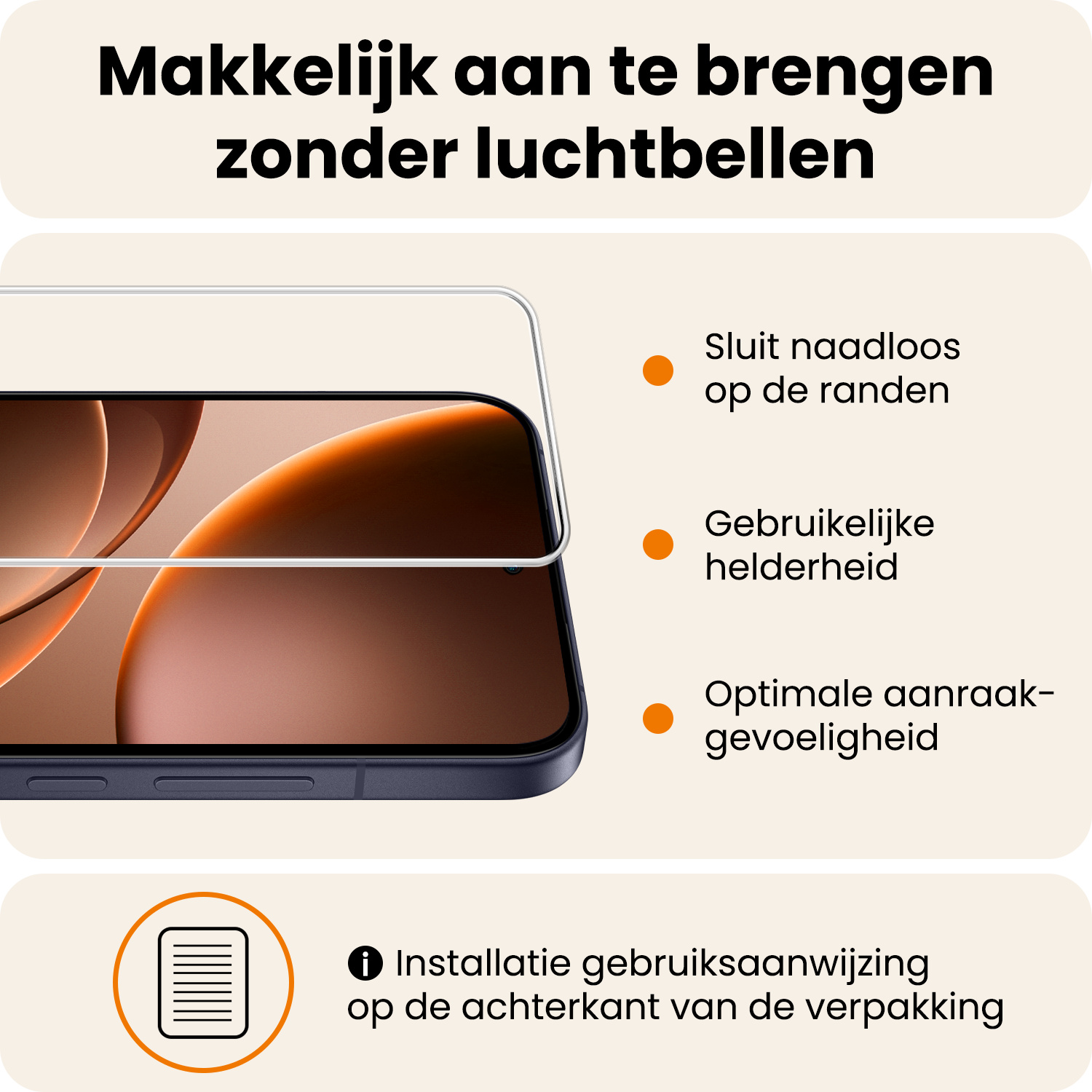 Nomfy Nomfy OPPO Find X9 Screenprotector Glas