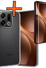 Nomfy Nomfy OPPO Find X9 Hoesje Siliconen Met Screenprotector - Transparant