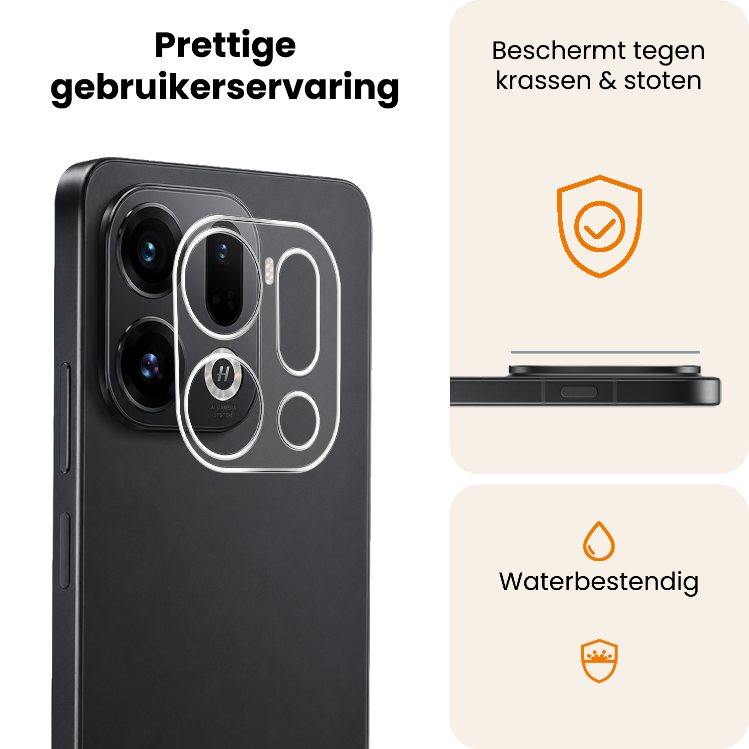 Nomfy Nomfy OPPO Find X9 Pro Camera Screenprotector - 2 PACK