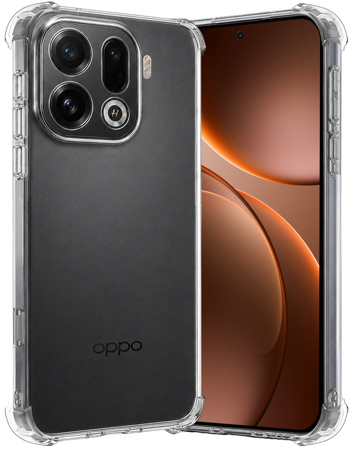 Nomfy Nomfy OPPO Find X9 Pro Hoesje Shockproof - Transparant