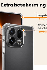 Nomfy Nomfy OPPO Find X9 Pro Hoesje Shockproof - Transparant