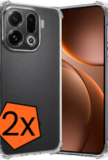 Nomfy Nomfy OPPO Find X9 Pro Hoesje Shockproof - Transparant - 2 PACK