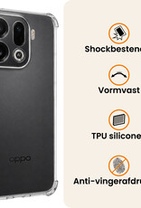 Nomfy Nomfy OPPO Find X9 Pro Hoesje Shockproof - Transparant - 2 PACK