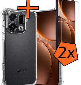 Nomfy Nomfy OPPO Find X9 Pro Hoesje Shockproof Met 2x Screenprotector