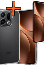 Nomfy Nomfy OPPO Find X9 Pro Hoesje Siliconen Met Screenprotector - Transparant