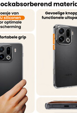 Nomfy Nomfy OPPO Find X9 Pro Hoesje Siliconen Met Screenprotector - Transparant