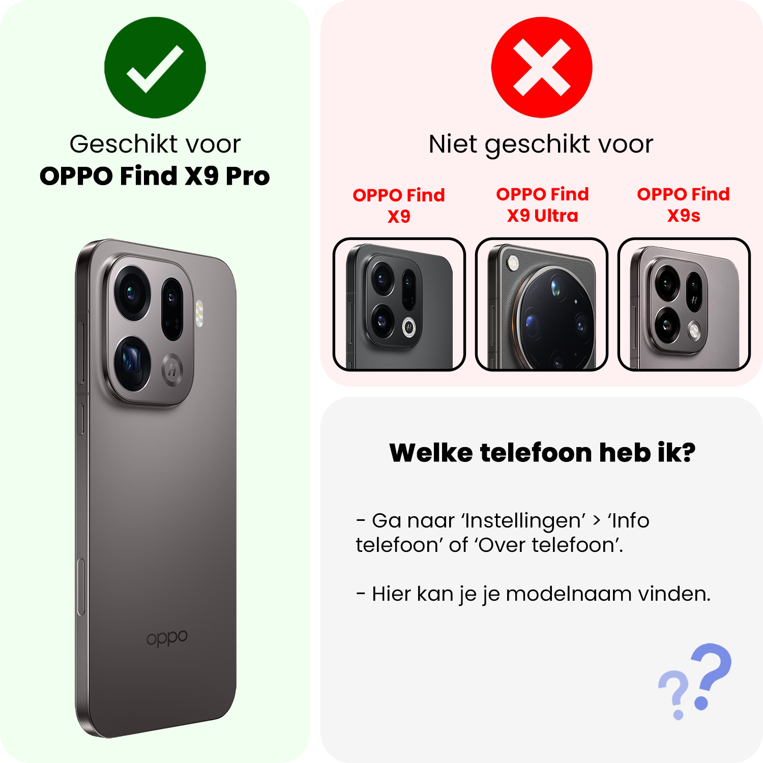 Nomfy Nomfy OPPO Find X9 Pro Hoesje Siliconen - Zwart