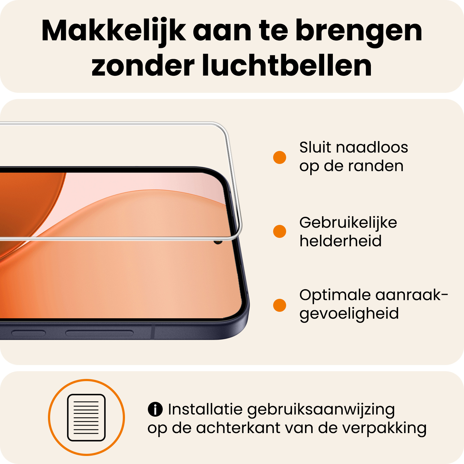 Nomfy Nomfy OPPO Reno14 Screenprotector - 3 PACK