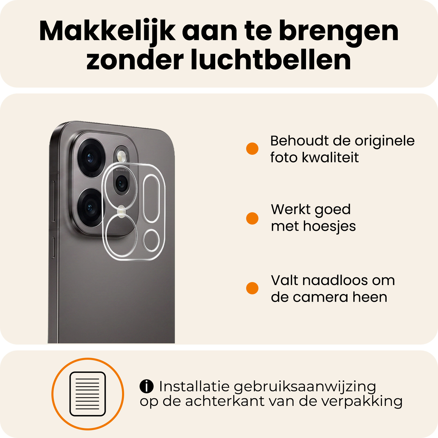 Nomfy Nomfy OPPO Reno14 Camera Screenprotector