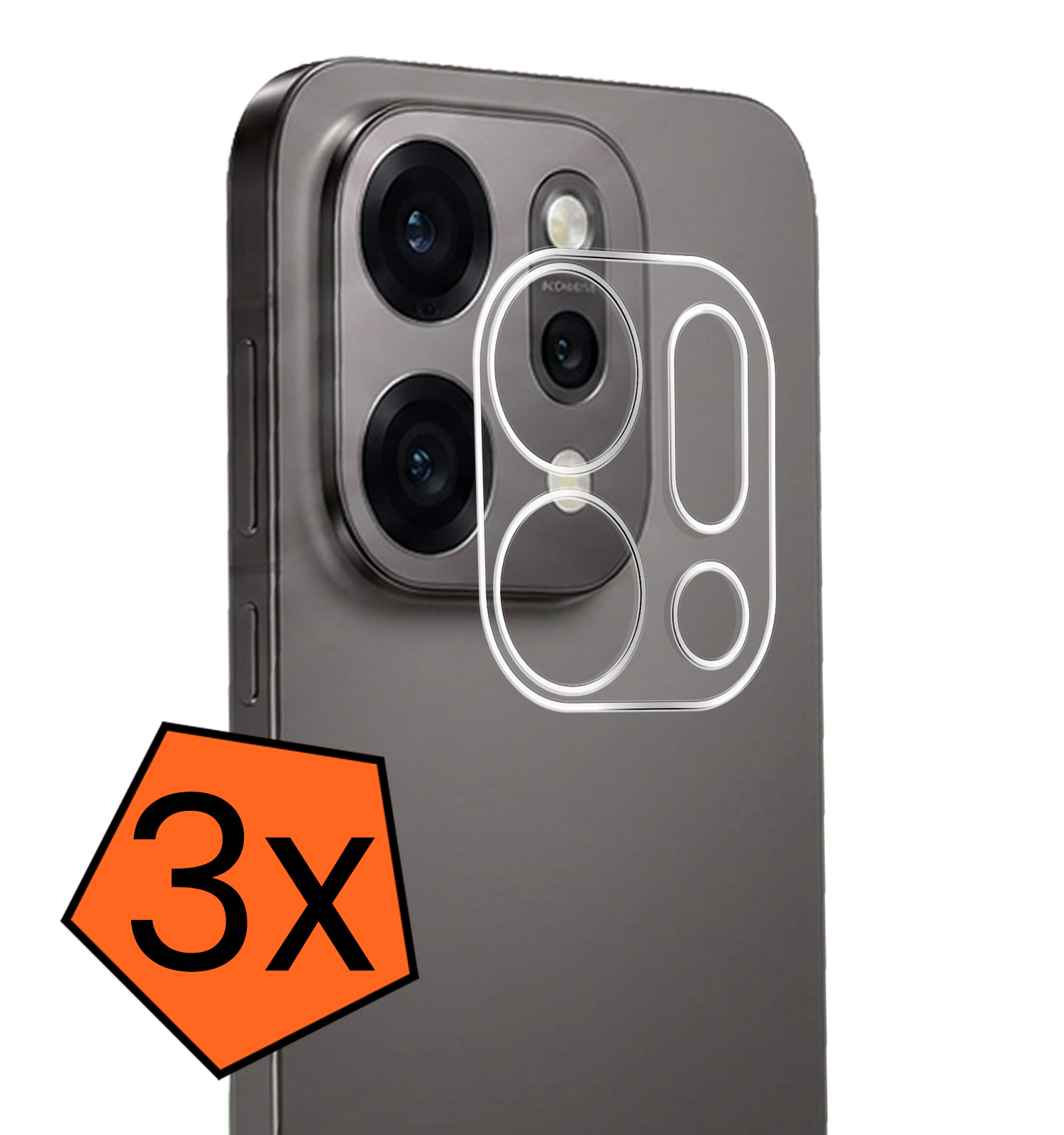 Nomfy Nomfy OPPO Reno14 Camera Screenprotector - 3 PACK