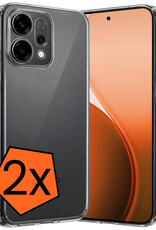 Nomfy Nomfy OPPO Reno14 Hoesje Siliconen - Transparant - 2 PACK