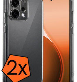 Nomfy Nomfy OPPO Reno14 Hoesje Siliconen - Transparant - 2 PACK