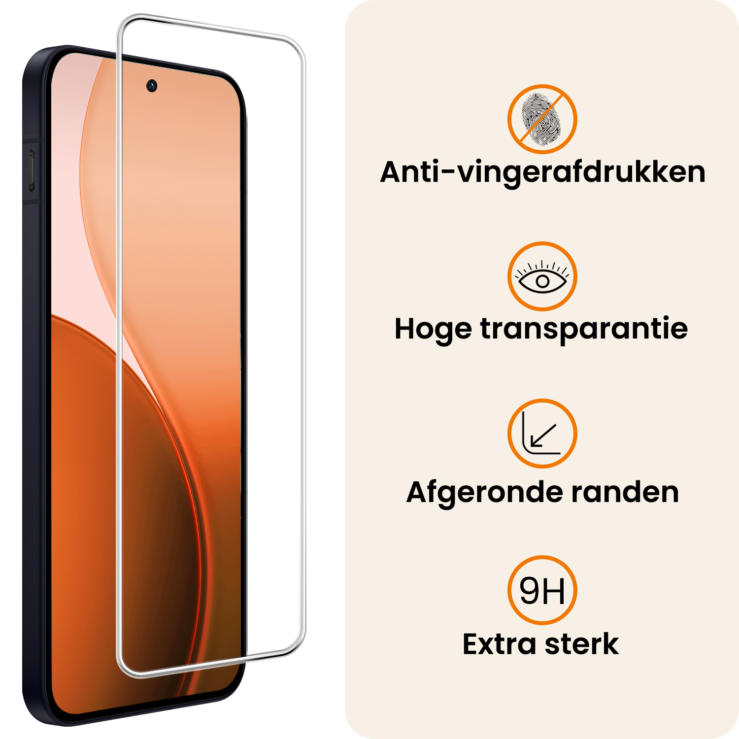 Nomfy Nomfy OPPO Reno14 Hoesje Siliconen Met 2x Screenprotector - Transparant