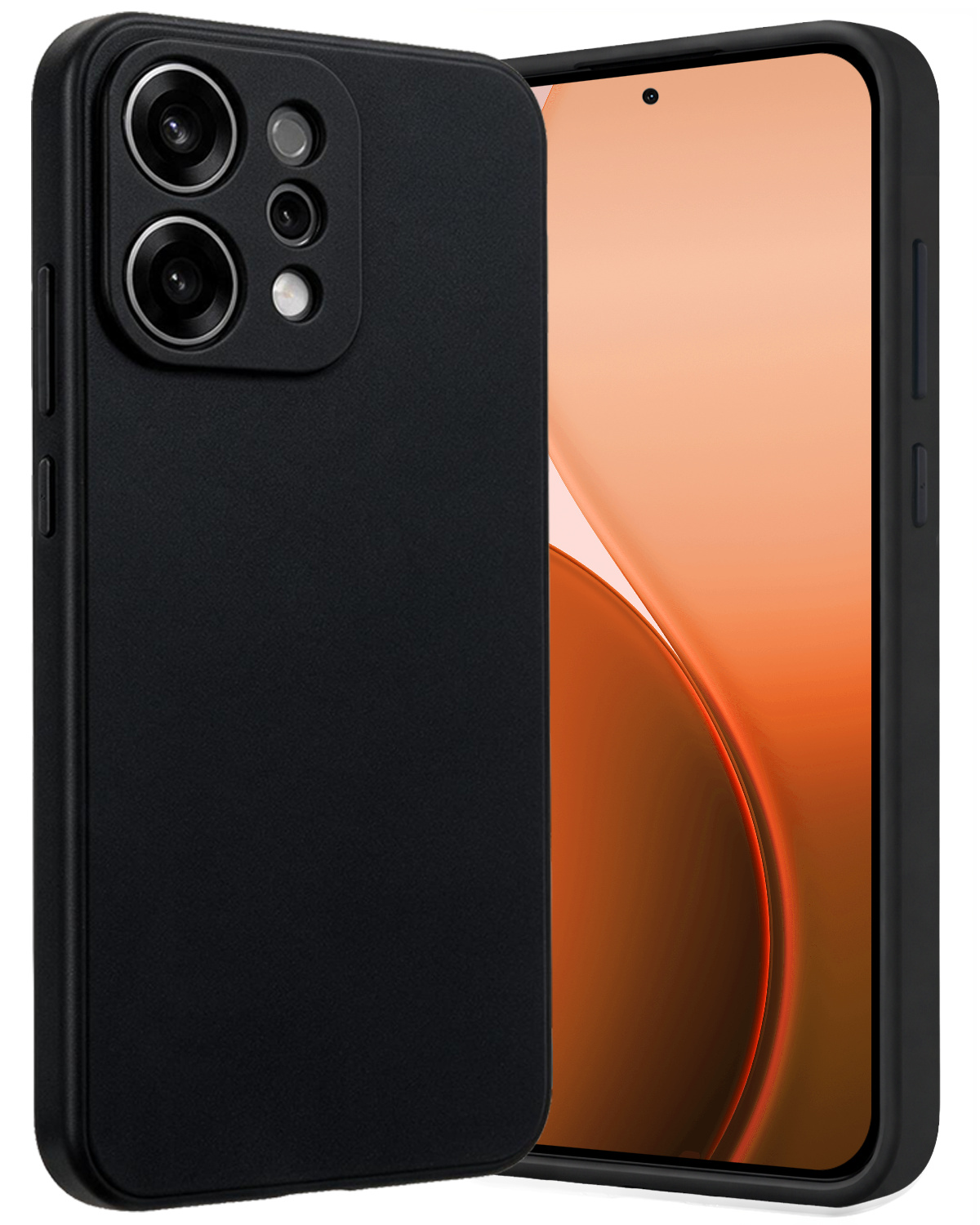 Nomfy Nomfy OPPO Reno14 Hoesje Siliconen - Zwart