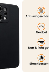 Nomfy Nomfy OPPO Reno14 Hoesje Siliconen Met 2x Screenprotector - Zwart