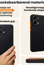 Nomfy Nomfy OPPO Reno14 Hoesje Siliconen Met 2x Screenprotector - Zwart