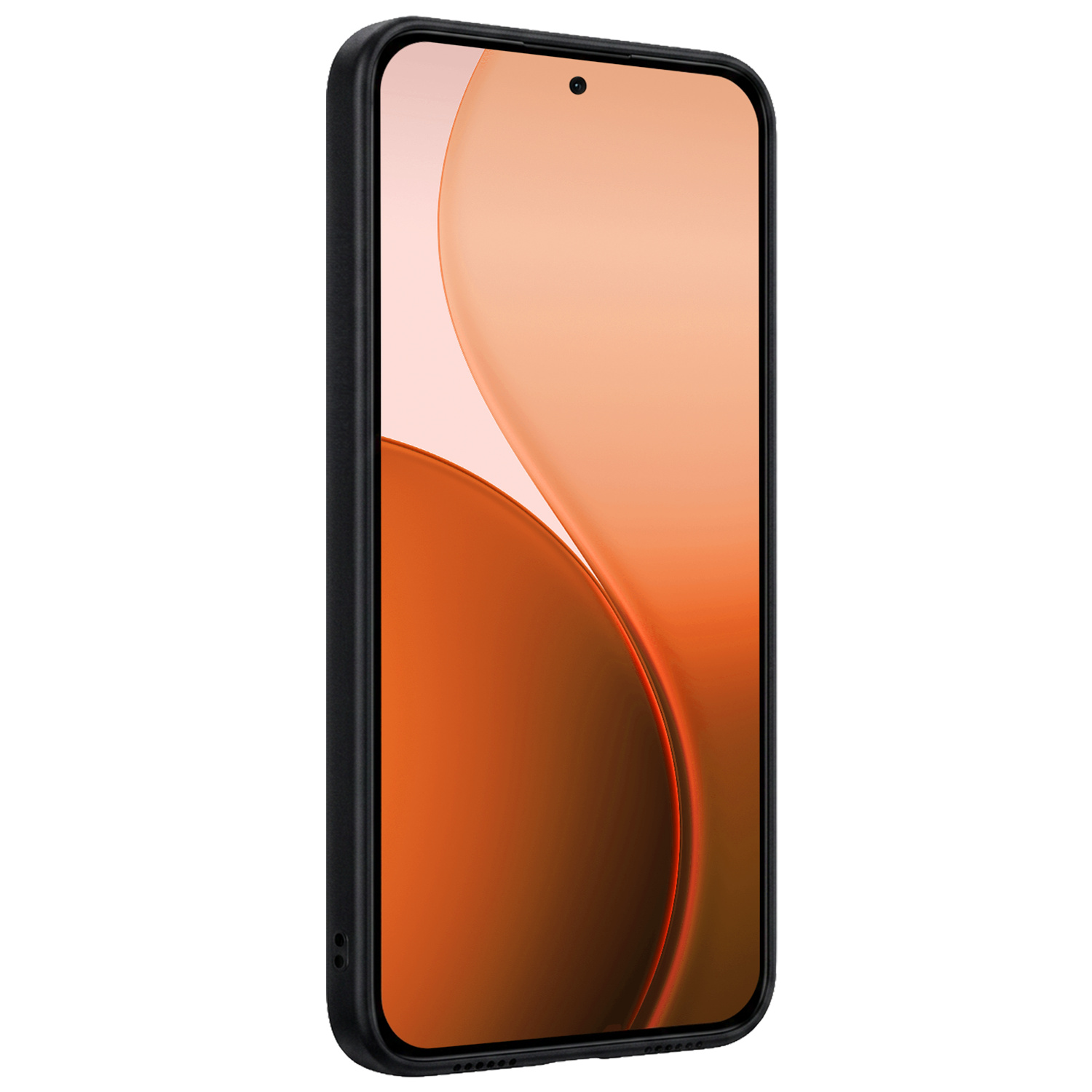 Nomfy Nomfy OPPO Reno14 Hoesje Siliconen Met 2x Screenprotector - Zwart